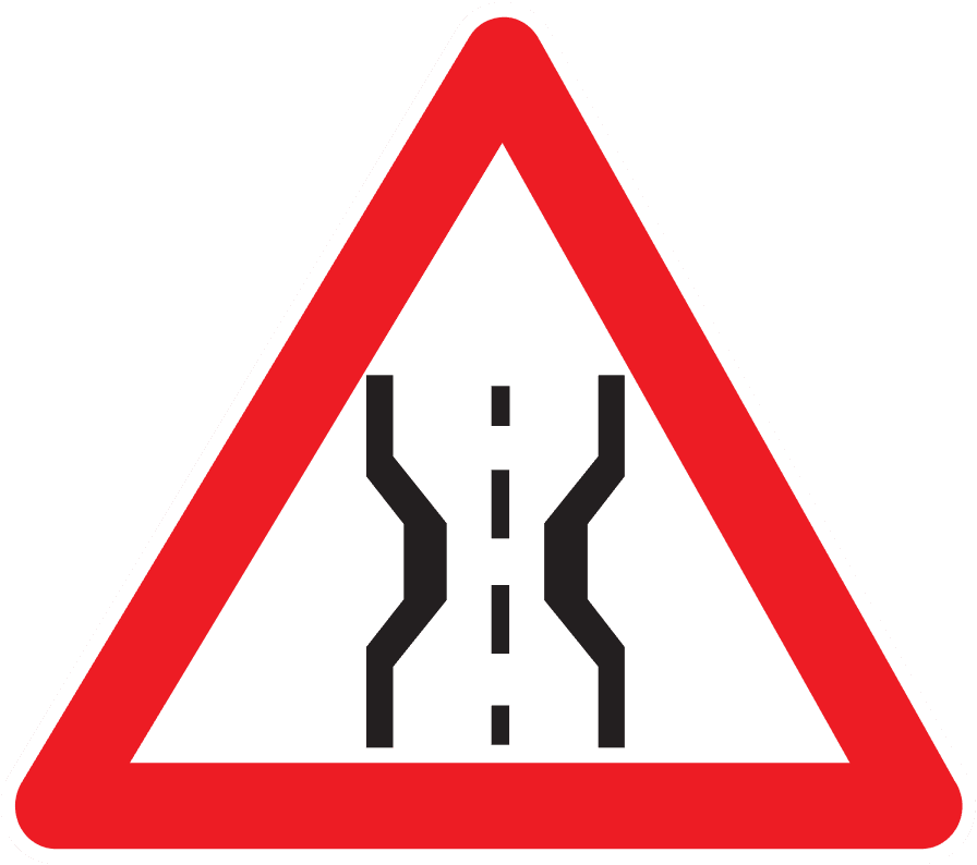 Bridge Narrowing in Two Directions Ahead