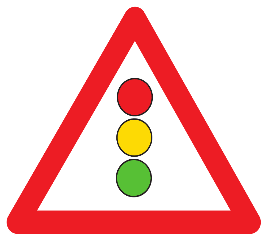 Traffic Light Ahead road sign