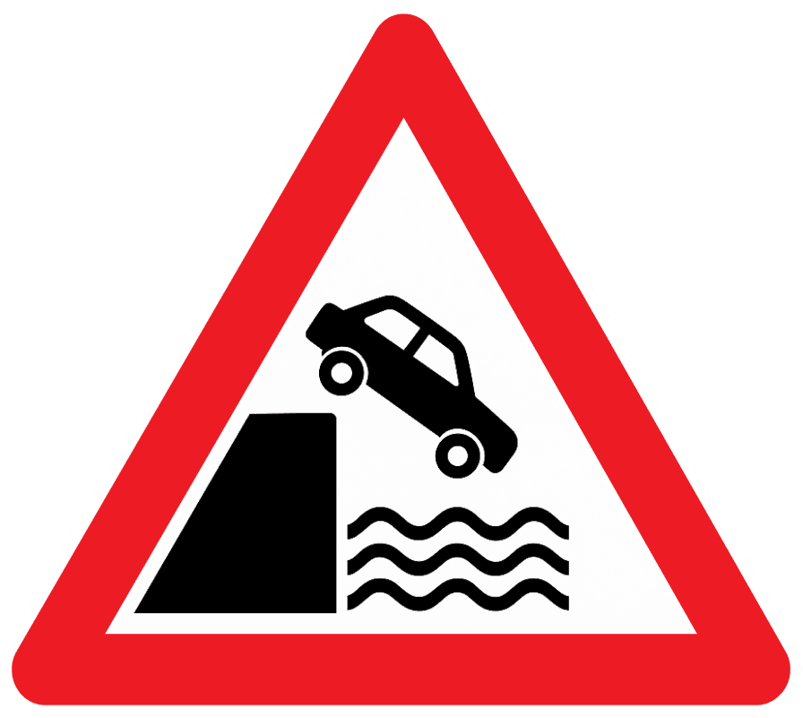 Wharf Ahead Sign