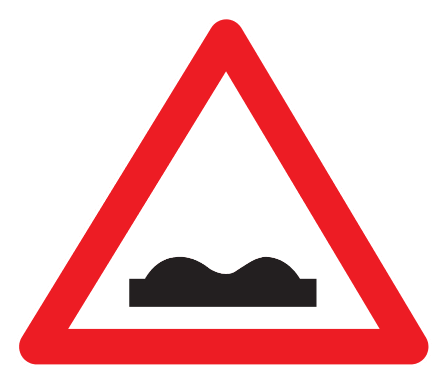 Bump Ahead road sign