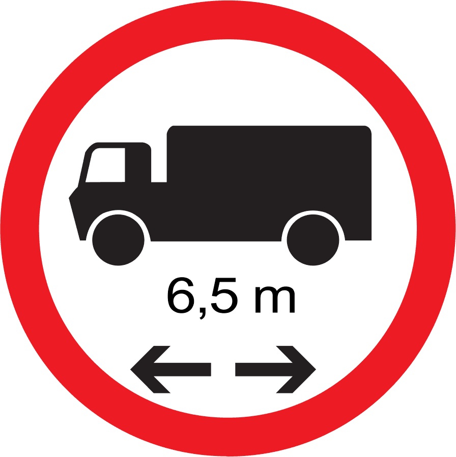 Length Limit road sign